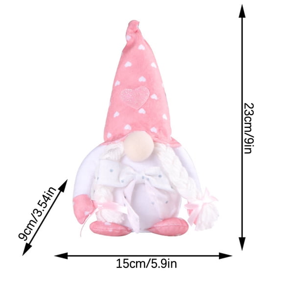 XMMSWDLA Birthday Decorations Mother'S Day Love Doll Creative Cute Glow Faceless Old Man Doll Window Decorations Christmas Decorations Indoor