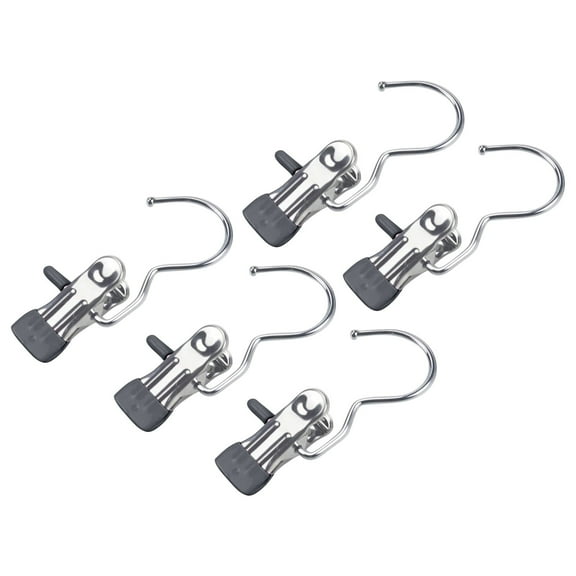 XMMSWDLA Boot Hangers Clips 5 Pack Laundry Hooks Hanging Clips Clothes Pins Closet Hanger Organizer Clamps Socks Towel Clips Clothespins Bulk Hanger Clips for Closet Travel Pants Socks Handbags