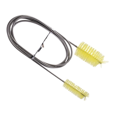 XMMSWDLA Brushes Flexible Double Ended Tube Filter Pump Hose Brush 155cm for Aquarium items (Yellow)