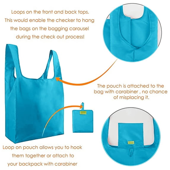 XMMSWDLA Bulk Reusable Grocery Bags Multicolor Durable Machine Washable Grocery Bags for Shopping Heavy Duty Folding Reusable Bags Totes Storage Bag