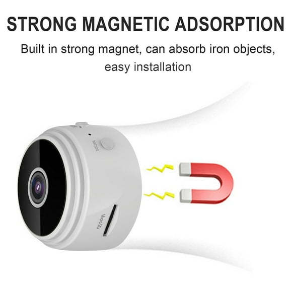 XMMSWDLA Camera with Motion Detection Night Vision, 1080P WiFi Camera for Home Office Security Surveillance, Wireless Mini Camera Nanny Cam, Portable Baby Camera Dog Pet Camera