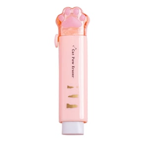 XMMSWDLA Cat Paw Shaped Cute Erasers Push Pull Design Retractable Erasers Pastel Aesthetic Erasers Pencil Kawaii Eraser Cute Rubber Office Office Stationery