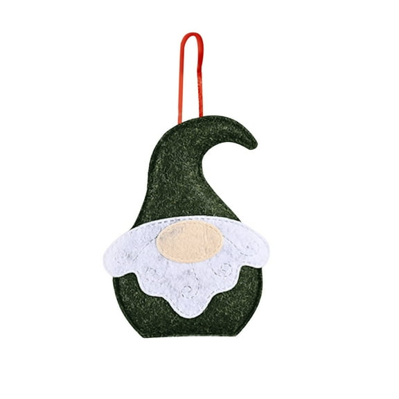 XMMSWDLA Christmas Ornaments Christmas Tree Hanging Gnomes Ornaments Handmade Decorations Plush Elf Hanging Dolls for Christmas Holiday Party Decorations Christmas Gifts Green