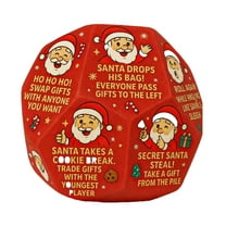 XMMSWDLA Christmas Santa Swap Gift Exchange Dice,Hilarious Exchange Party Game Dice,Exchange Gifts Family Game,Christmas Stocking Stuffers Gift Exchange Dice Games for Xmas,Party,Family Night,Holiday