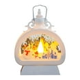 thumbnail image 1 of XMMSWDLA Christmas Snow Globe Lantern Musical Snow Globes Christmas Water Lantern Swirling Glitter Lantern with Snowman Family 3 AA Battery Operated Snowglobe Home Party Christmas Decoration Gifts, 1 of 4