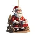 thumbnail image 1 of XMMSWDLA Christmas Tree Decorations-Festive Santa Claus,Snowman,Reindeer Xmas Ornament: Acrylic Christmas Pendant with Ribbon, DIY Christmas Tree & Car Decorations for 2025 Holiday Season, 1 of 6
