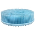 thumbnail image 1 of XMMSWDLA Cleaning suppliesSilicone Bath Brush Tactile Brush Baby Silicone Bath Brush Soft Bath Brush Shampoo Brush Massage Brush items (Light blue,One Size), 1 of 2