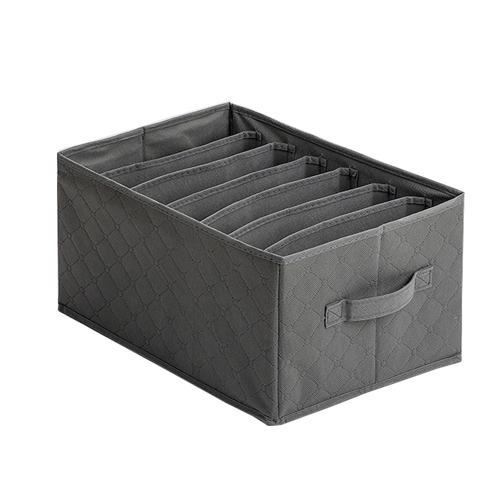 XMMSWDLA Closet Clothes Organizer with Handle, Fabric Storage Box with