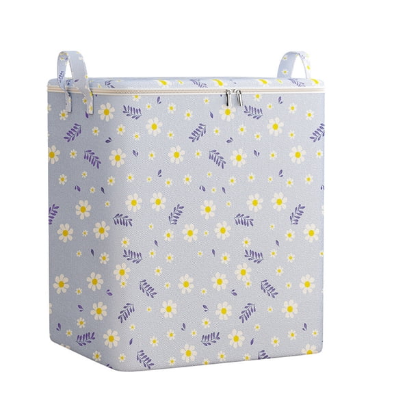 XMMSWDLA Clothes Storage Bins, Stackable Shelf Bags/Boxes, Closet Organizers and Storage, Durable Zipper, Bedding, Blankets
