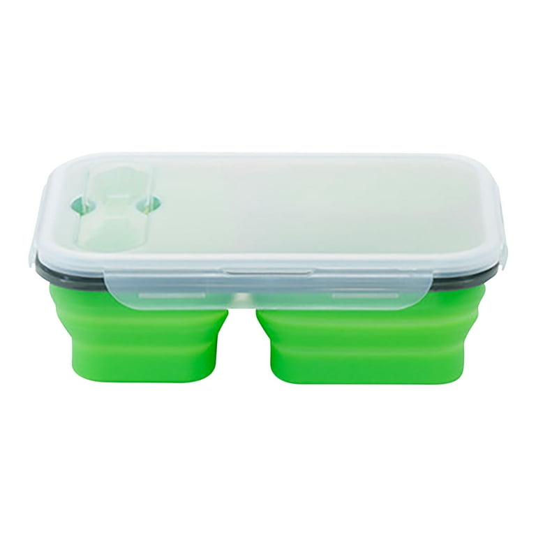 Plastic Lunch Box Food Container Set Bento Lunch Boxes With 3-Compartment