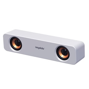XMMSWDLA Computer Speakers for Desktop PC, HiFi Stereo Poratble Bluetooth Speaker, Computer Soundbar, 3.5mm Aux-in Computer Sound Bar with Deep Impactful Bass, Gaming Speakers for PC,Laptop,Tablet