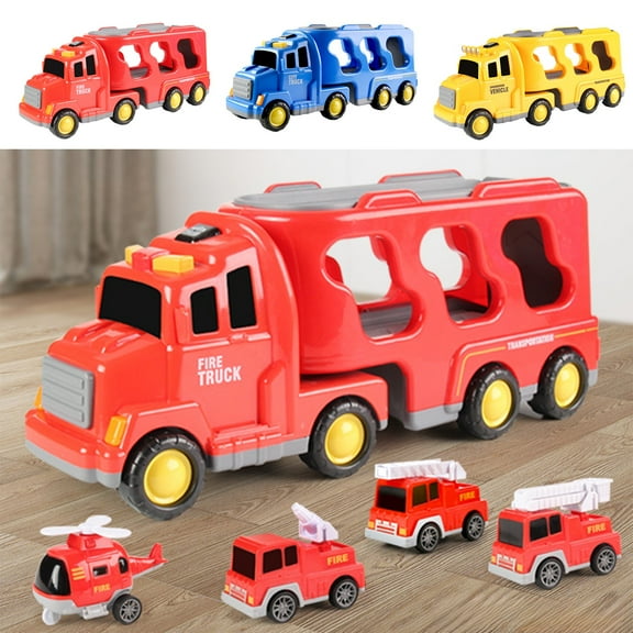 XMMSWDLA Construction Truck Toys for Boys Girls Age 1 2 3 4 5 6 Years Old,Carrier Transport Trucks for Kids 1-3 3-5 Year Old,Christmas Birthday Gift Toddler Toys.