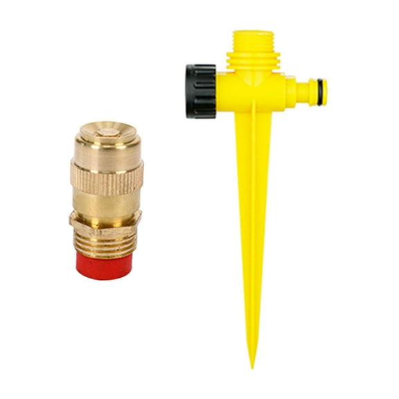 XMMSWDLA Copper Bullet Grass Sprinkler Hose Automatic Sprinkler Ground Plug-In Green Sprinkler Nozzle Garden Watering Device Outdoor Tools Metal