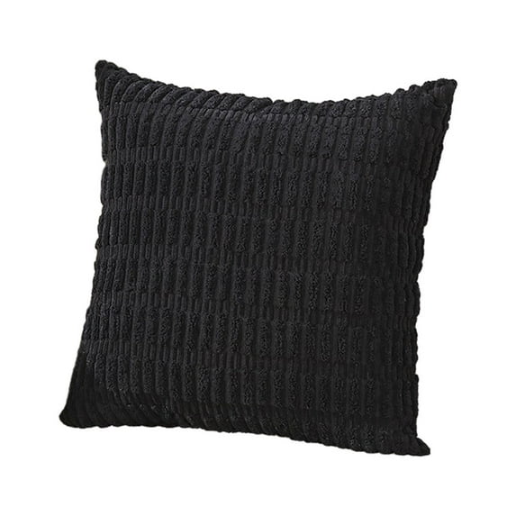 XMMSWDLA Corduroy Decorative Throw Pillow Covers 18x18 Inch Soft Striped Pillow Covers Modern Farmhouse Home Decor for Sofa Living Room Couch Bed