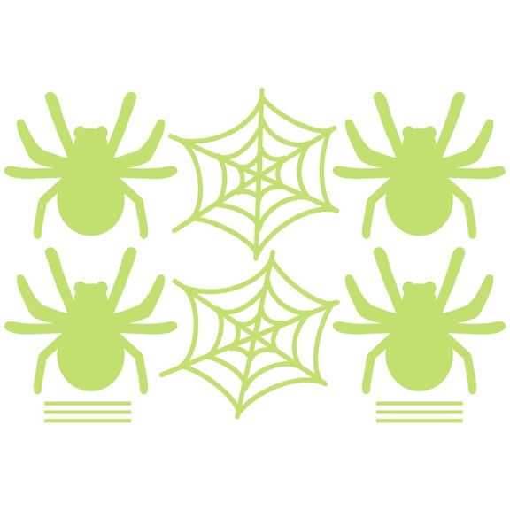XMMSWDLA Creative Spider Spider Web Sticker Wall Decals Halloween Decorations Glow In The Dark, Spooky Wall Stickers For Halloween Party Kids Home Room decor
