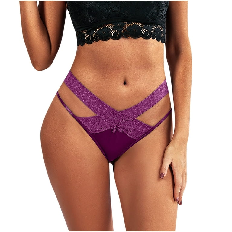  Open Crotch G-String for Women Naughty See Through Mesh Panties  High Waist Tummy_Control Brief Lingerie Lace Panty BK,One Size : Sports &  Outdoors