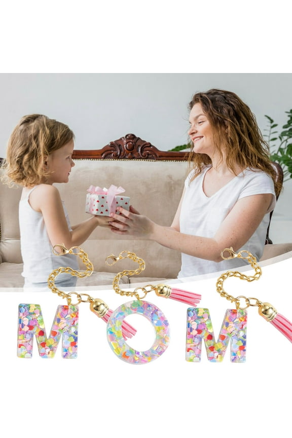 Cute Key Chains for Women Girls, Initial Letter Keychains with Tassel, Charms for Key Purse Handbags Backpacks