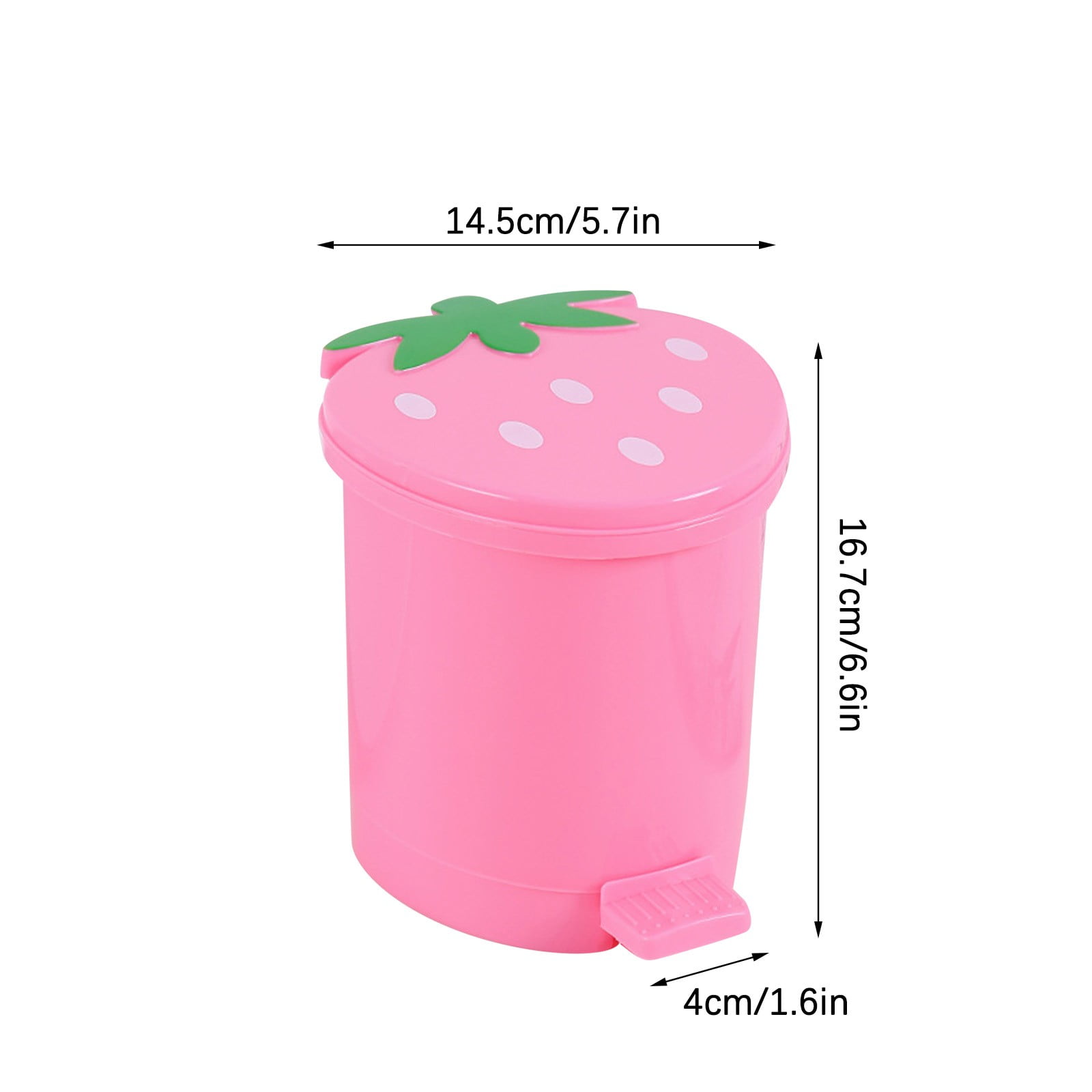 XMMSWDLA Strawberry Step Garbage Can, Pink - Walmart.com