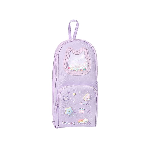 XMMSWDLA Cute Pencil Case,Unique Aesthetic 3D Officebag-Shaped Pencil Pouch Women,Big Capacity Pen and Pencil Stationery Organizer Bag with Zippers Office