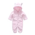 thumbnail image 1 of TIHLMK Baby Outerwear Newborn Baby Boy Girl Outfits Bunting Onesie Cartoon Warm Hooded Clothes Warm Fleece Footie Snowsuit Winter, 1 of 7