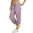 thumbnail image 1 of WTOBBY Women's Pleated Cargo Hiking Pants with Multiple Pockets, Durable Workwear Trousers for Outdoor Use, Comfortable and Functional Design,Purple 2XL, 1 of 4