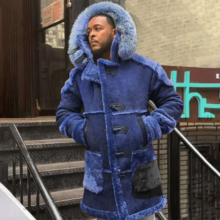 New Mid-Length Hooded Plus Velvet Coat New Mid-Length Hooded Plus Velvet Coat