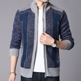 thumbnail image 1 of XMMSWDLA Blousse for Men Winter Turtleneck Long Sleeve Knitting Cardigan Zipper Sweater Coats, 1 of 4