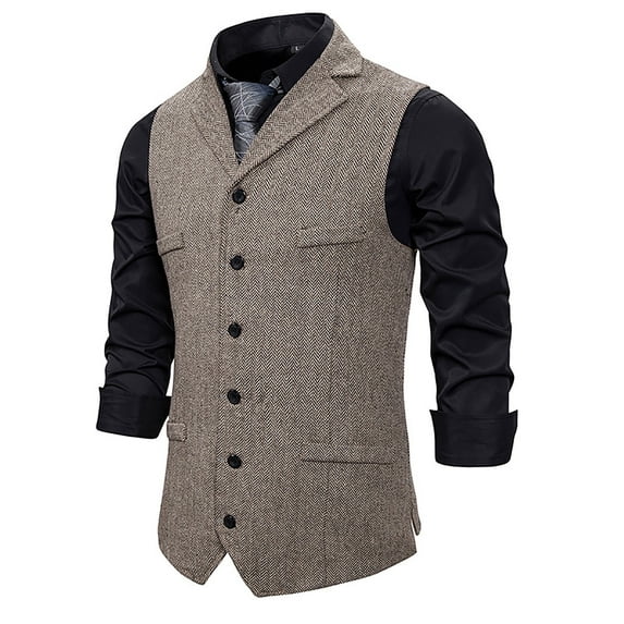XMMSWDLA Tops for Men Four Seasons Casual Suit Vest