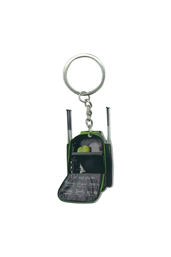 Decorations for Bedroom New Mini Baseball Backpack Acrylic Keychain Pendant Backpack Car Decorations