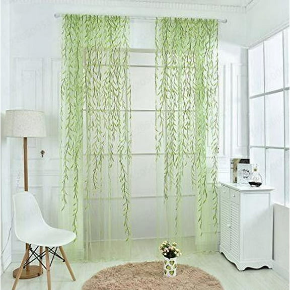 XMMSWDLA Decorations for Living RoomVoile Tulle Room Window Curtain Sheer Voile Panel Drapes Curtain Princess Party Decorations