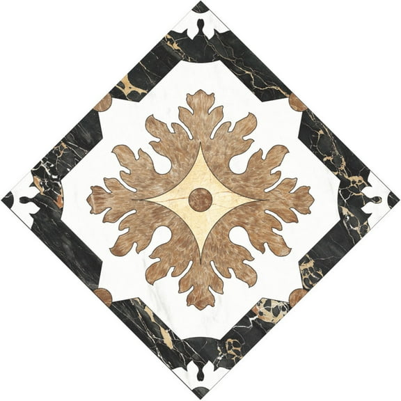 XMMSWDLA Desk Decorations 10 Pcs/Set Ceramic Tile Stickers Self Adhesive Tiles Art 3d Floor Stick 90s Party Decorations