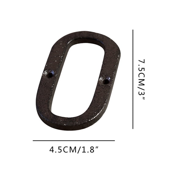 XMMSWDLA Desk Decorations Creative Alloy Wrought Iron Number Letter Creative Diy House Letter Items