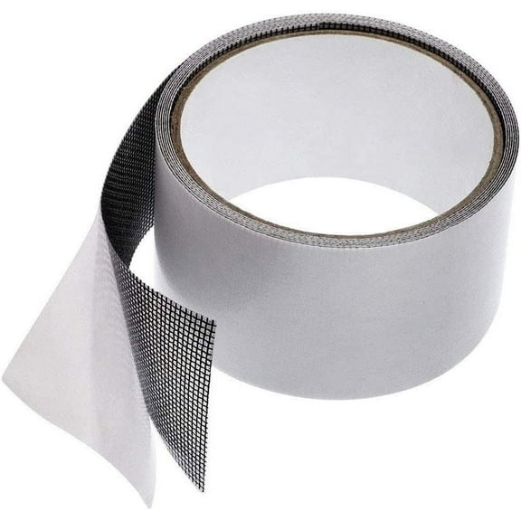 XMMSWDLA Door And Window Screen Repair Program, Waterproof Fiberglass Mesh Coverage Repair Program, Strong Adhesive Window Vinyl Screen Patch, Suitable for Covplastic Home Supply