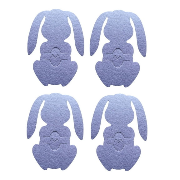 XMMSWDLA Easter Felt Bunny Utensil Cutlery Holders Pouch Rabbit Shape Silverware Holder Bag Tableware Utensil Sleeve Pockets for Easter Spring Wedding Birthday Table Decoration Party Supplies