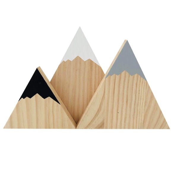 XMMSWDLA Engagement Party Decorations 3pc Different Sizes Mini Mountain Shelf Decor Mountain Shelf Stand Wood Mountain Decor 2023 Graduation Decorations