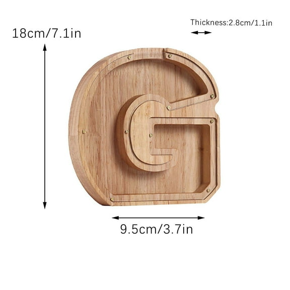 XMMSWDLA Engagement Party Decorations Personalized Wooden Name Money Box Wooden Deposit Box Twenty Six English Letters Sunshine Party Decorations