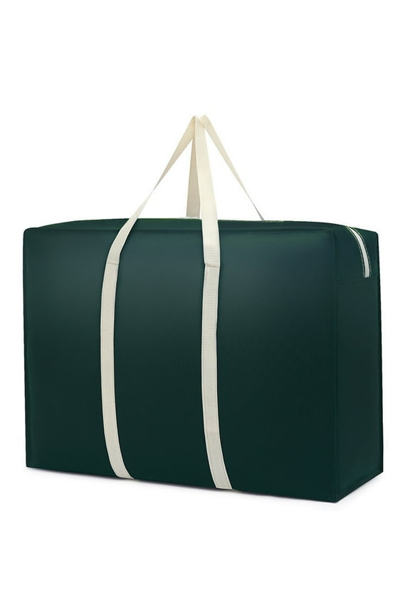 Extra Large Storage Bags, Huge Moving Bags Heavy Duty with Zipper and Stronger Handles, Big Foldable Duffle Bag for Travel Waterproof Material Protects and Moisture