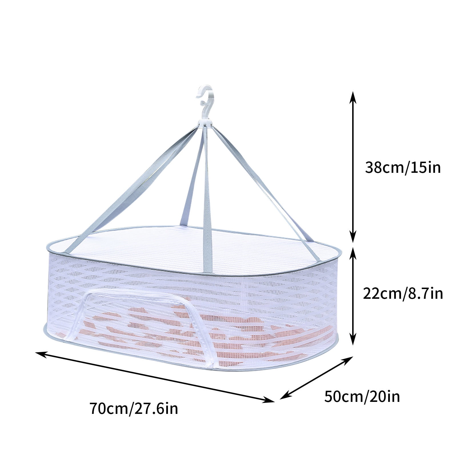 XMMSWDLA Flat Clothes Drying Rack - Foldable Mesh Clothes Flat Drying ...