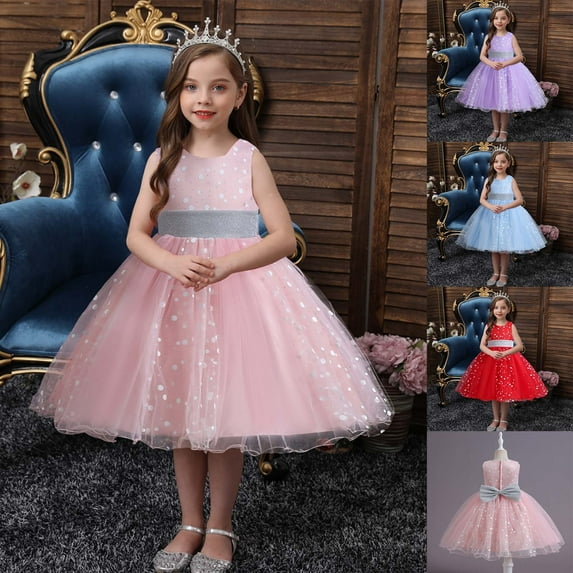 Flower Girls Dresses Toddler Princess Birthday Wedding Party Dress for Kids Dresses For Girls