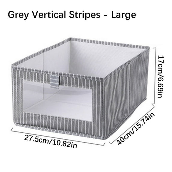 XMMSWDLA Foldable Closet Storage Box , Clothes Storage Basket Storage Box Miscellaneous Clothes Pants Storage Artifact, Toy Storage Box