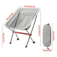 thumbnail image 1 of XMMSWDLA Folding Chair 7075 Aluminum Alloy Convenient Lazy Backrest Leisure Home Camp Fishing Chair Home Supply Aluminum Alloy, 1 of 5