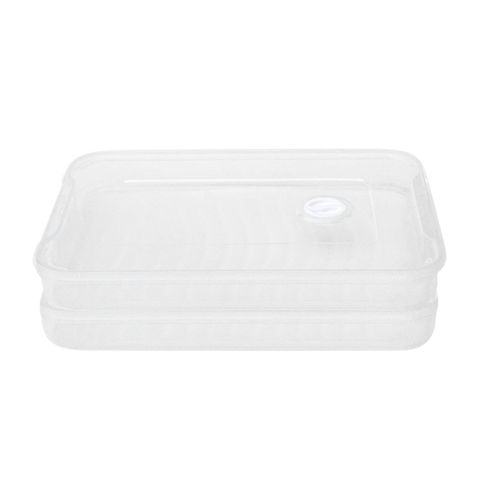 XMMSWDLA Food Storage Container, Plastic Food Containers with Removable Drain Plate and Lid