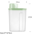 thumbnail image 1 of XMMSWDLA Food Storage Containers with Lids Airtight and Measuring Cup for Flour,Sugar,Grain,Rice & Baking Supply-Airtight Kitchen & Pantry Bulk Food Storage for Kitchen Organization,Clear 2.5L, 1 of 5
