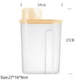 thumbnail image 1 of XMMSWDLA Food Storage Containers with Lids Airtight and Measuring Cup for Flour,Sugar,Grain,Rice & Baking Supply-Airtight Kitchen & Pantry Bulk Food Storage for Kitchen Organization,Clear 2.5L, 1 of 5