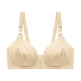 thumbnail image 1 of XMMSWDLA Front Closure Bras for Women No Underwire Padded Wireless Supportive V-Neck Bra,Mastectomy Bra Comfort Push Up Bra Women's Bras Birthday Gifts for Women, 1 of 5