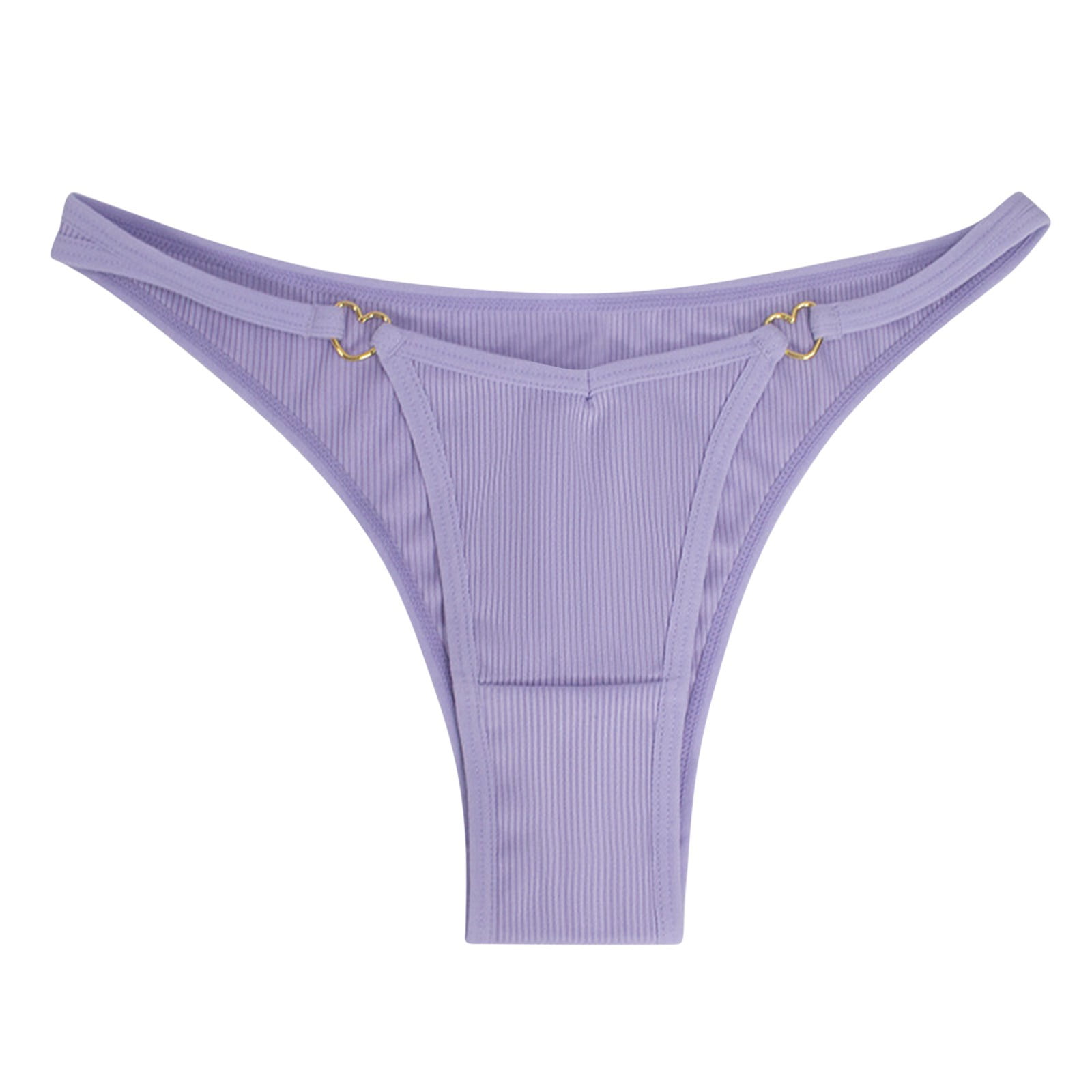 Women's Frill Trim Satin Underwear Briefs Panty Set 3 Pack 