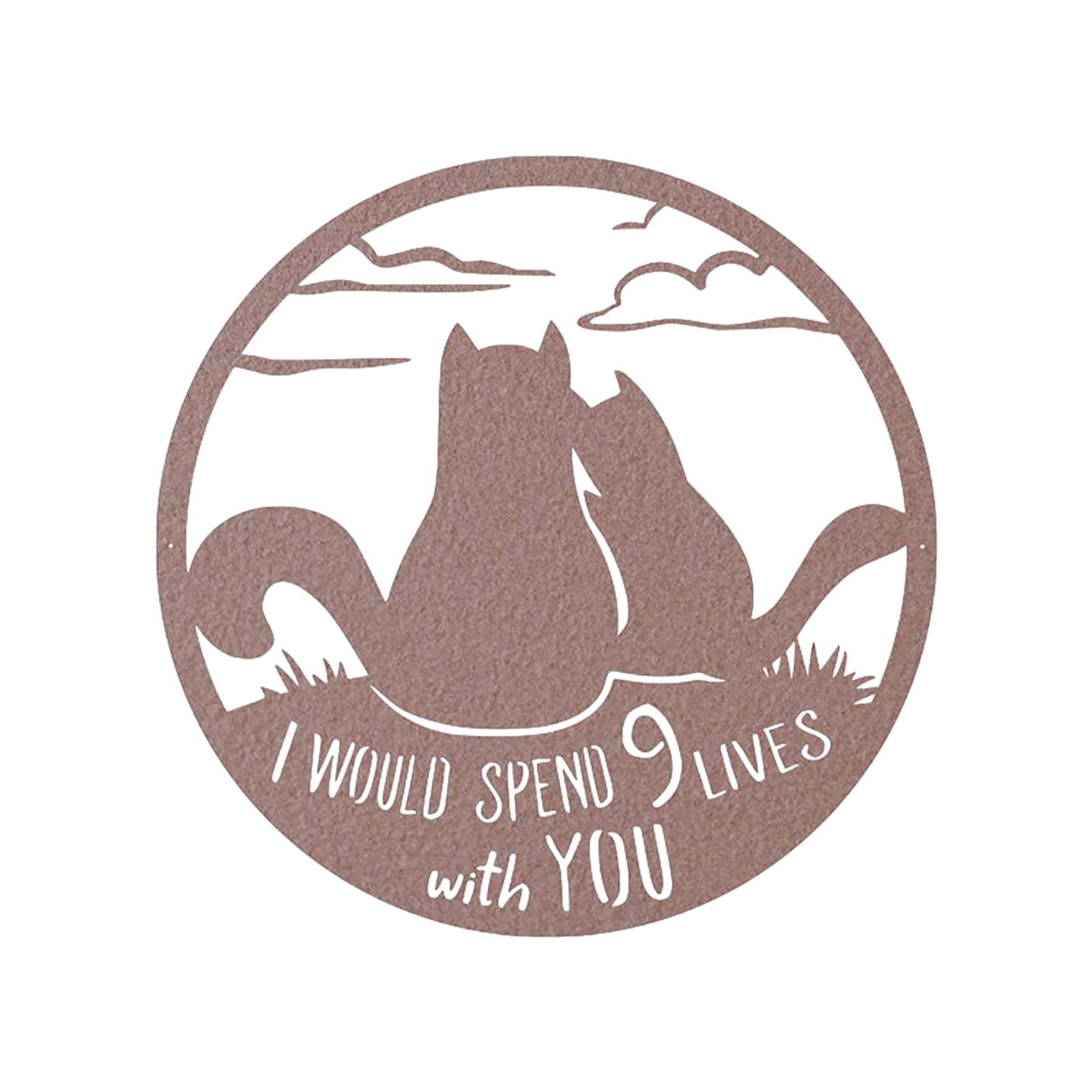 XMMSWDLA Garden Decorations Nine Lives I Like To Spend Nine Lives with