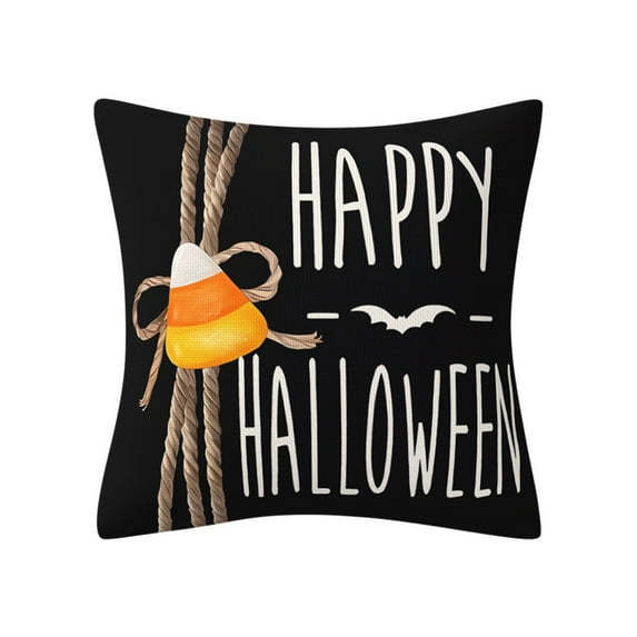XMMSWDLA Ghost Halloween Decor-Throw Pillow Covers 18x18in ,Spooky Pillow Case for Couch Fall Christmas Holiday Outdoor Decorations