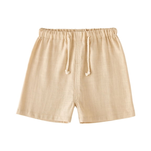 XMMSWDLA Girls Bike Shorts Short Pants Children Shorts for Boys Girls Clothes Breathable Summer Casual Sports Beach Kids Shorts Elasticyoung Khaki High-Rise Shorts