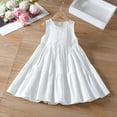 thumbnail image 1 of XMMSWDLA Girls Dresses 2025 Girls' Dresses Children'S Summer Cotton Embroidered Hollow Dress Baby Kids Clothing Cute Ruffled Vest Dress White Easter Dresses for Girls, 1 of 9